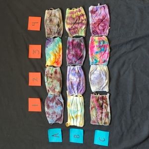 3/$30 12 Tiedye Cotton Face Mask $20